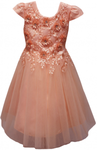 GIRLS DRESSY DRESS (0232351) PEACH